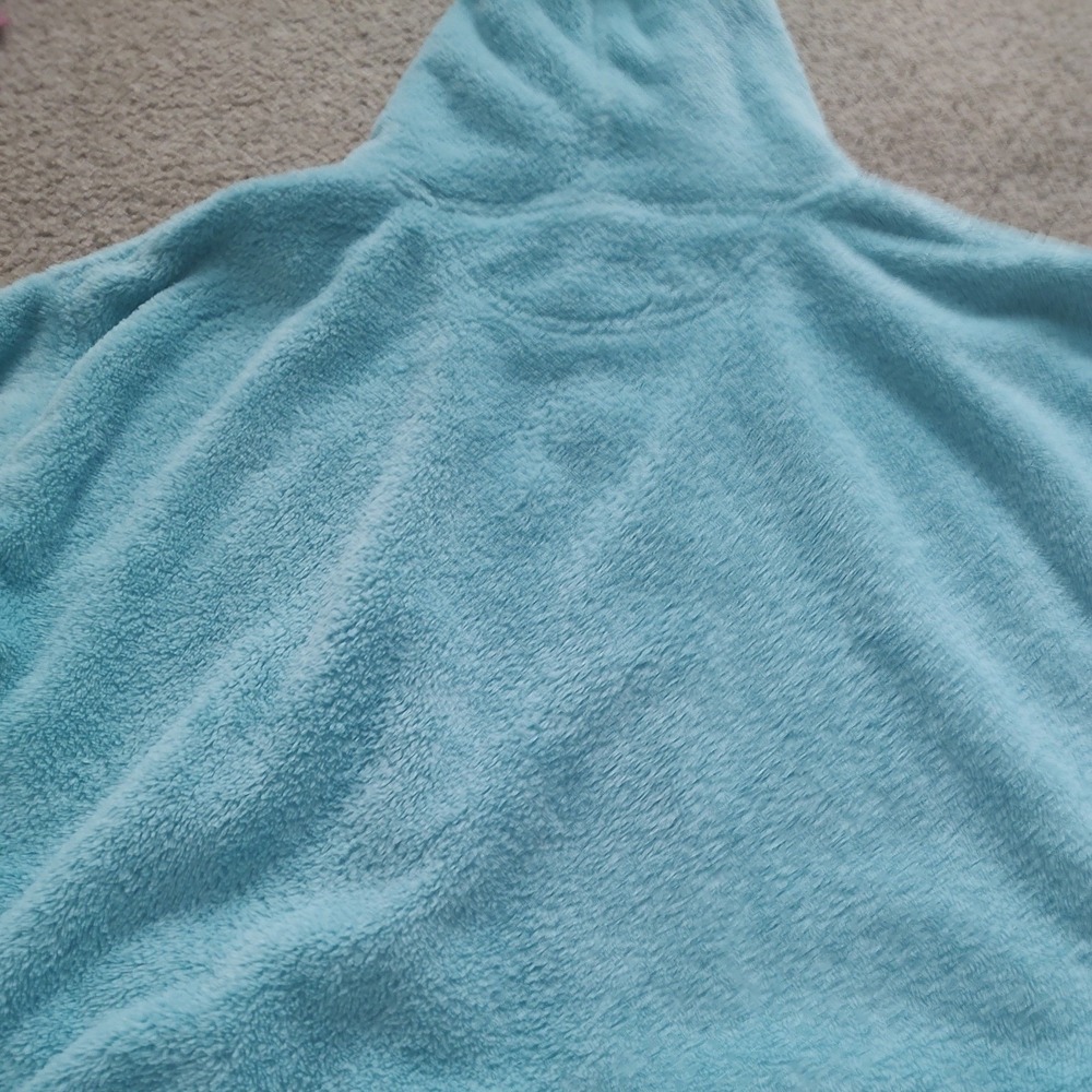 Big Dogs Polar Dogs Fleece Hoodie Jacket Aqua Blue Full Zip XL‎ High Tech Gear